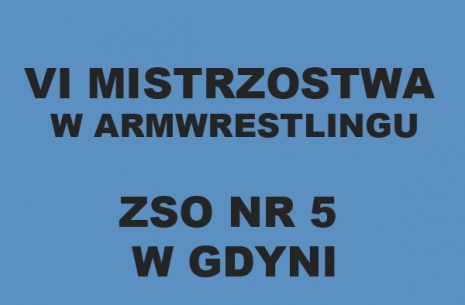 VI Mistrzostwa gdyńskiego ZSO NR 5 w armwrestlingu # Aрмспорт # Armsport # Armpower.net
