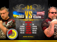 Tim Bresnan vs Andrey Pushkar - video # Aрмспорт # Armsport # Armpower.net